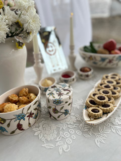 ظروف پذیرایی سرامیکی طرح فرش