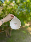فنجان چای خوری سرامیکی طرح گل ریز