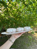 اردو خوری چهارتکه سرامیکی گل ریز